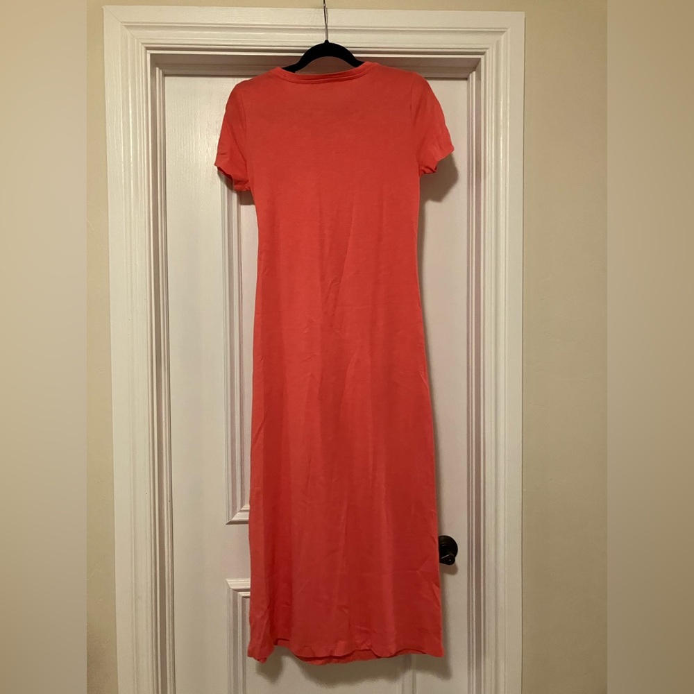 NWT LOFT Women’s Small Long Pink Tie Waist Dress - Picture 4 of 7